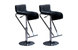2 taburetes de bar / cocina GLITTER ajustables negros image 1