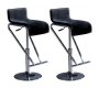 2 taburetes de bar / cocina GLITTER ajustables negros image 1