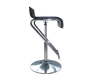 2 taburetes de bar / cocina GLITTER ajustables negros image 2