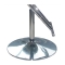 2 taburetes de bar / cocina GLITTER ajustables negros