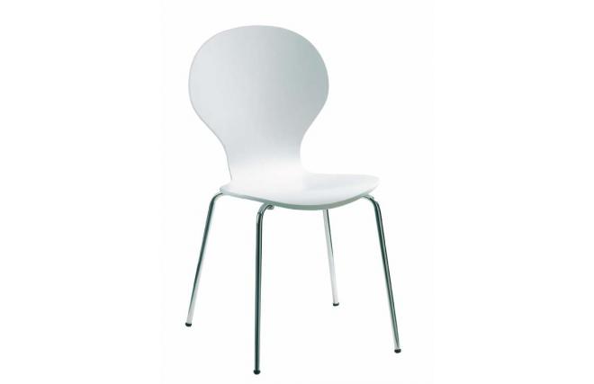 4 sillas de cocina/comedor ABIGAIL de color blanca