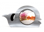 Acuario design gris metalizado NEMO
