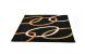 Alfombra ASPIDISTRA negra con motivos de colores image 1