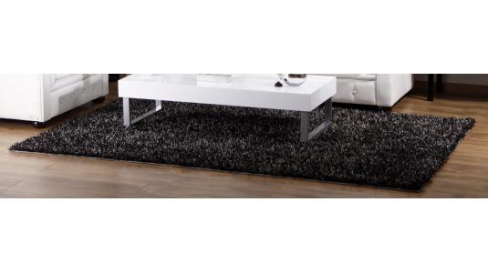Alfombra gris pelos largos BLEUET image 1