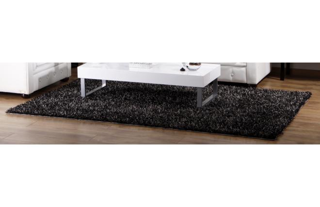 Alfombra gris pelos largos BLEUET