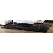 Alfombra gris pelos largos BLEUET image pub1