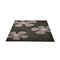 Alfombra negra y gris con motivos MARGUERITE