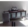 Aparador ALTON  2 armarios de roble/cristal glaceado y de color wenge image pub1