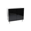 Aparador de 4 puertas NEW YORK lacado negro image pub1