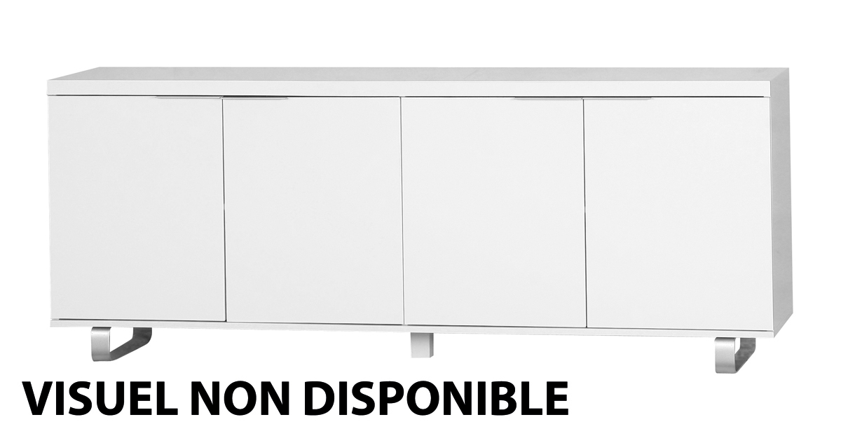Aparador de dise&ntilde;o LEA de color negro 4 puertas 