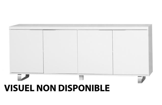 Aparador de dise&ntilde;o LEA de color negro 4 puertas 