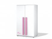 Armario para ni&ntilde;as rosa y blanco MARCHANDE