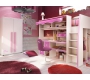 Armario para ni&ntilde;as rosa y blanco MARCHANDE