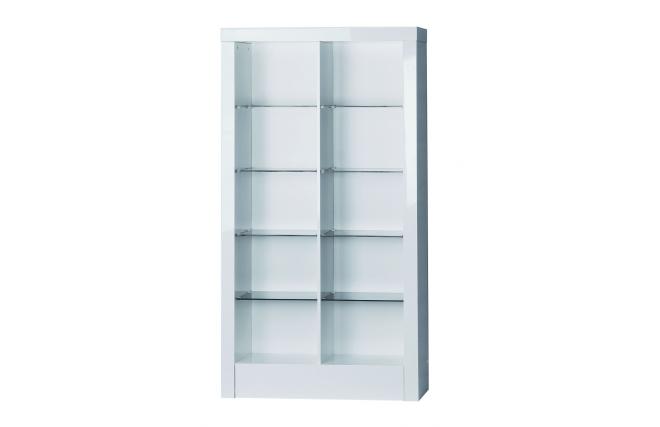 Biblioteca/estanter&iacute;a alta NEW LEA de color blanca de 10 compartimientos y un caj&oacute;n 