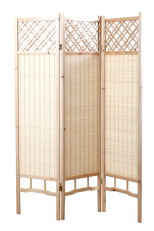 Biombo japon&eacute;s pino y bamb&uacute; NEW NIHA