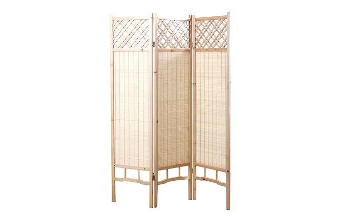Biombo japon&eacute;s pino y bamb&uacute; NEW NIHA