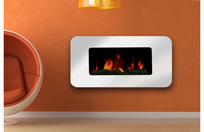 Chimenea decorativa el&eacute;ctrica de dise&ntilde;o GENOVA