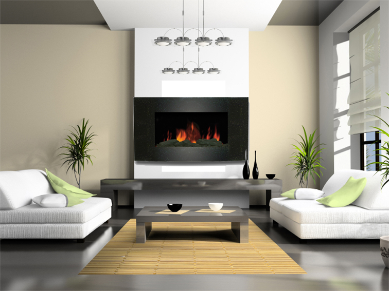 Chimenea decorativa el&eacute;ctrica de dise&ntilde;o VENEZIA