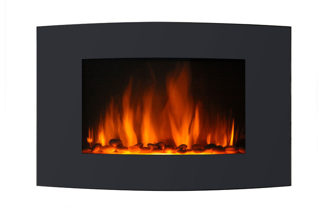Chimenea eléctrica de diseño DELEMONT - Zoom
