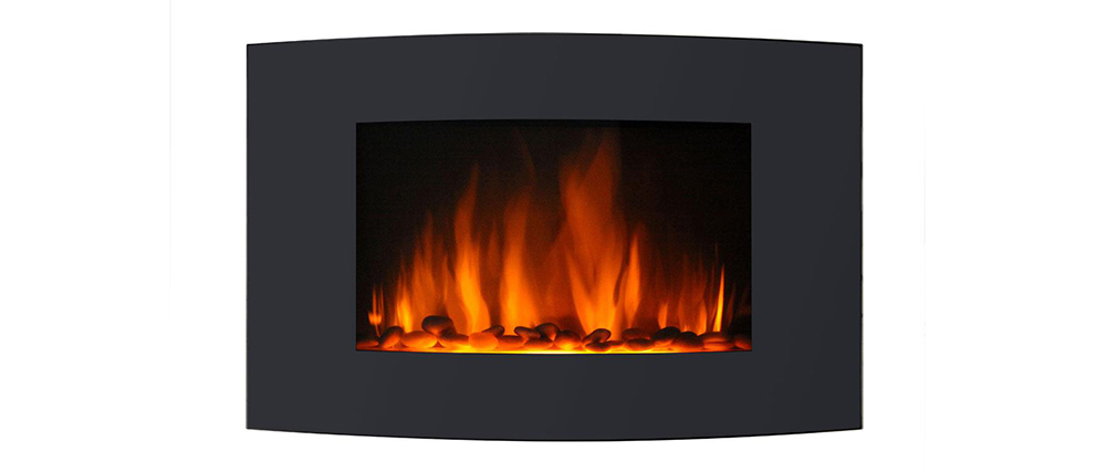 Chimenea eléctrica de diseño DELEMONT - Miliboo