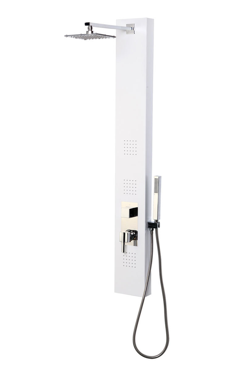 Columna de ducha hidromasajeante color blanco TRENDY