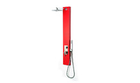 Columna de ducha hidromasajeante color rojo TRENDY