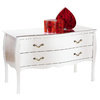 C&oacute;moda / consola LOUISA 2 cajones � color blanco