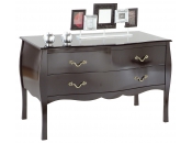 C&oacute;moda / consola LOUISA 2 cajones � color negro