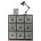 Comoda de madera estilo industrial 9 cajones Willard