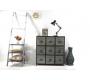 Comoda de madera estilo industrial 9 cajones Willard