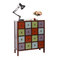 Comoda de madera multicolores MOSAICA