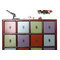 Comoda de madera multicolores MOSAICA