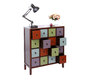 Comoda de madera multicolores MOSAICA