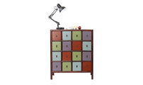 Comoda de madera multicolores MOSAICA