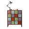 Comoda de madera multicolores MOSAICA