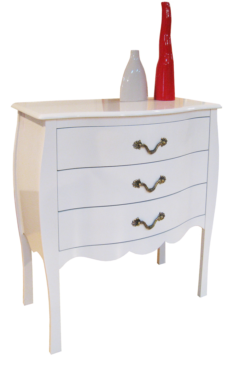 Comoda LOUISA 3 cajones � color blanco