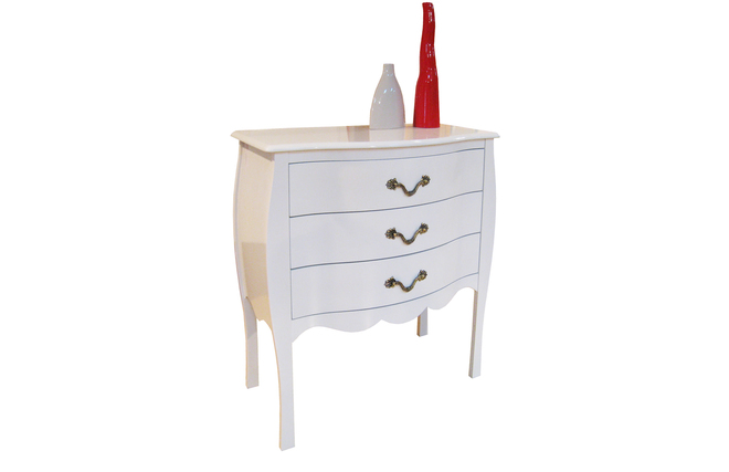 Comoda LOUISA 3 cajones � color blanco