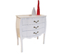 Comoda LOUISA 3 cajones � color blanco