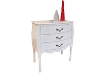 Comoda LOUISA 3 cajones � color blanco