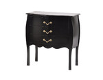 Comoda LOUISA 3 cajones � color negro