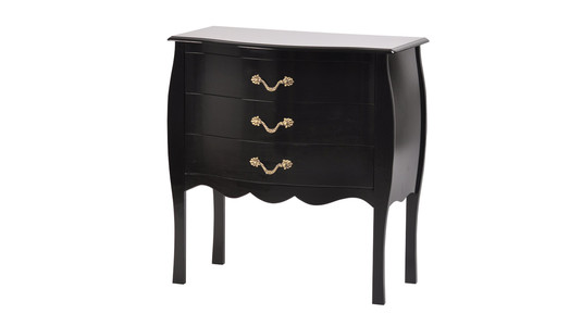 Comoda LOUISA 3 cajones � color negro image 1