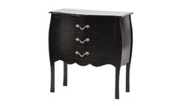 Comoda LOUISA 3 cajones � color negro