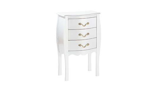 Comoda / mesita de noche LOUISA 3 cajones � color blanco image 1