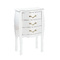 Comoda / mesita de noche LOUISA 3 cajones � color blanco