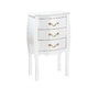 Comoda / mesita de noche LOUISA 3 cajones � color blanco image 1