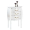 Comoda / mesita de noche LOUISA 3 cajones � color blanco