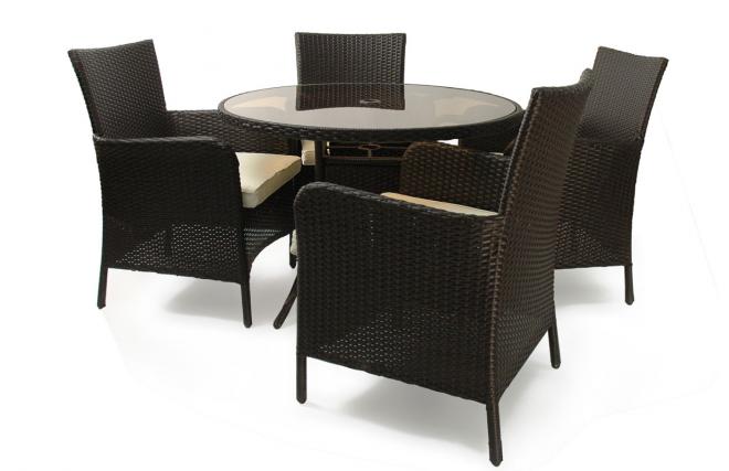 Conjunto BAHAMAS- 4 sillas y 1 mesa