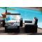 Conjunto BORA BORA- 2 sillones, 1 sof&aacute; 2 plazas y 1 mesa de sal&oacute;n color negro