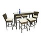 Conjunto CUBA- 4 taburetes, 2 sillas altas y 1 bar
