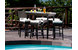 Conjunto CUBA- 4 taburetes, 2 sillas altas y 1 bar image 4